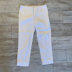 [Socapri] White Knit Capris - Size 42/Large/10